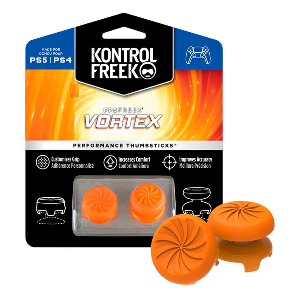 KontrolFreek Vortex para Mando PS4 PS5 FpsFreek Grips Naranja