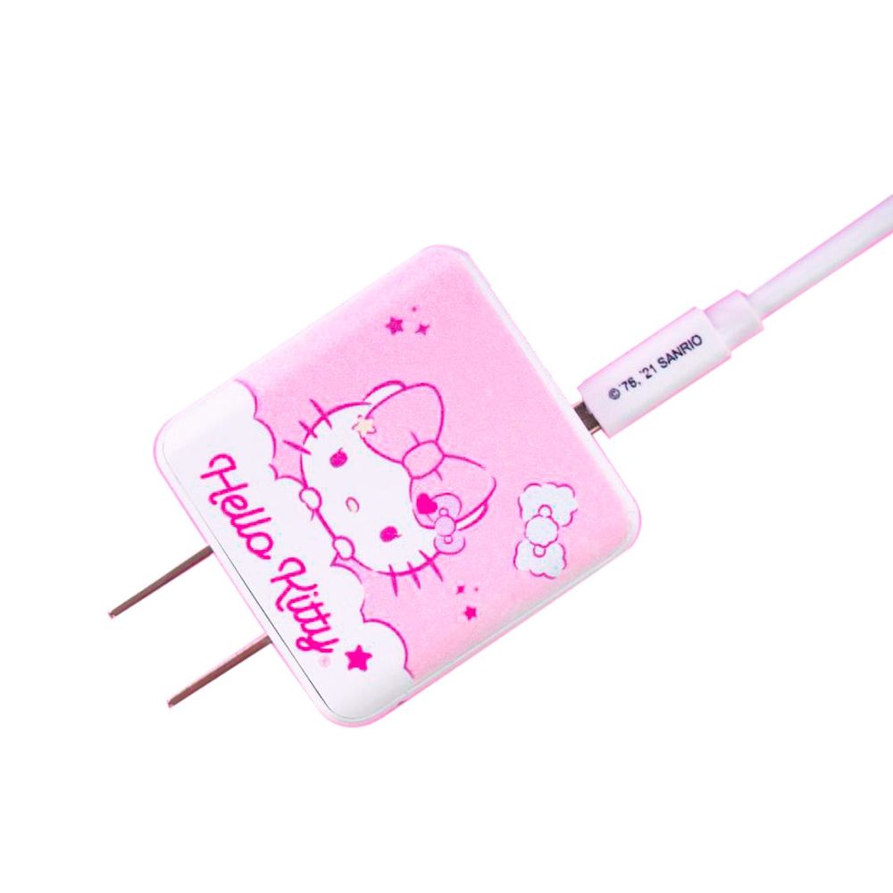 Cargador de pared 3.1 A 2 puertos Hello Kitty Cable Micro USB