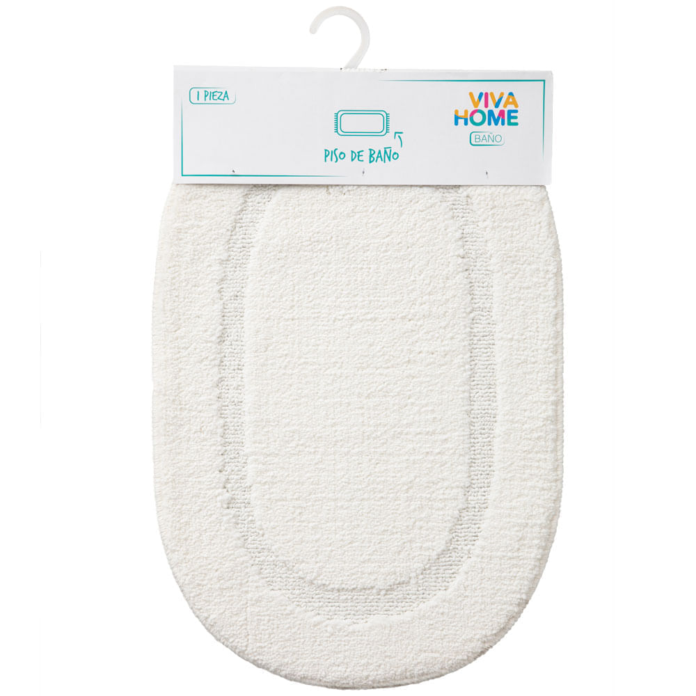 Piso de Baño Oval VIVA HOME Blanco