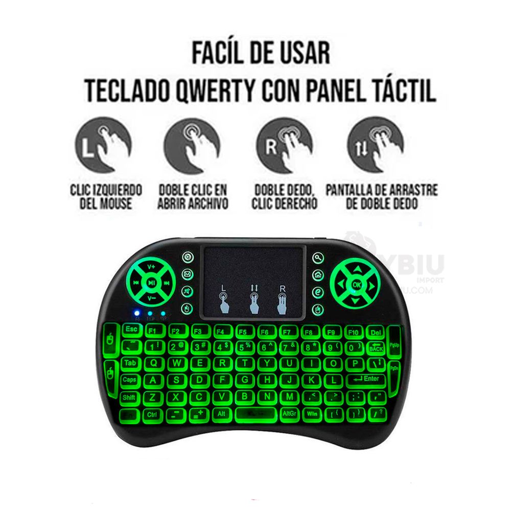 Mini Teclado Inalambrico con Mouse para Android Tv I Oechsle - Oechsle