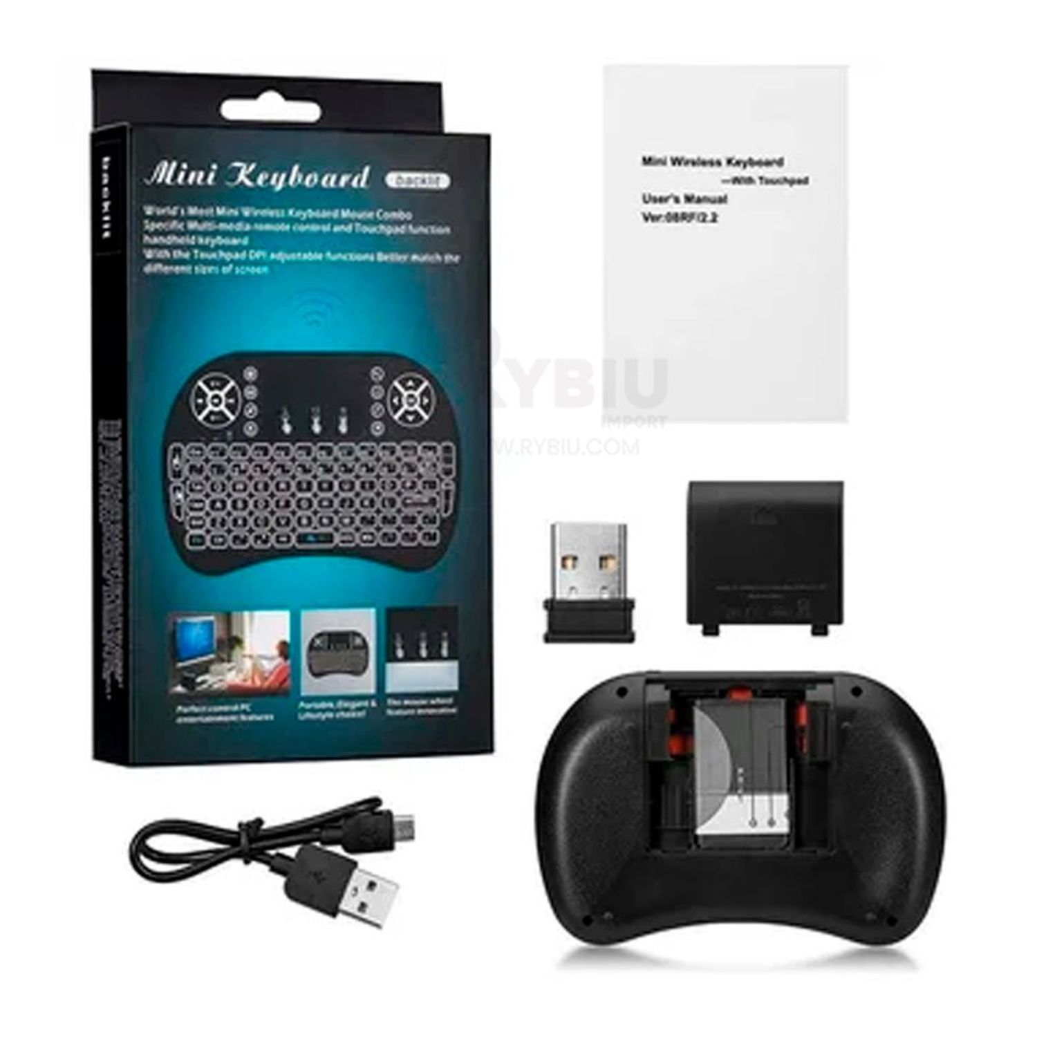 Mini Teclado Inalámbrico Bluetooth Plegable Con mousepad I Oechsle - Oechsle