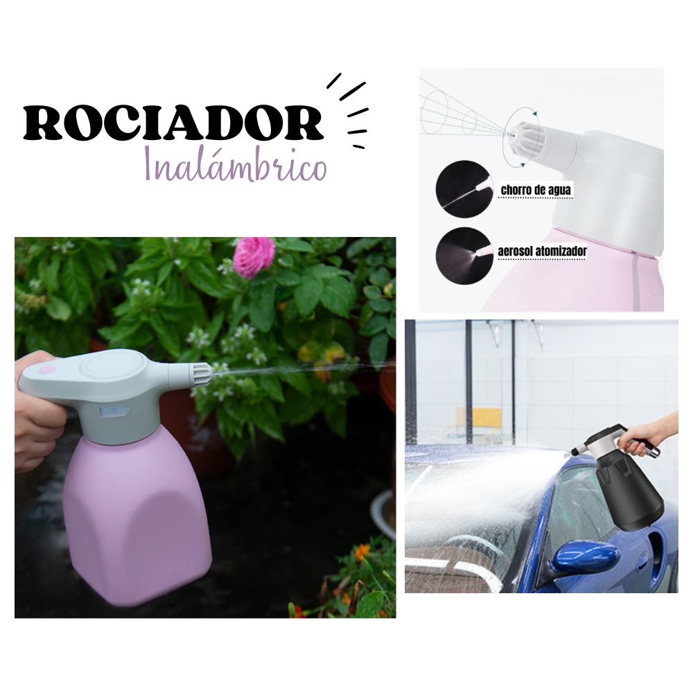 Rociador Inalámbrico Portátil Rosa