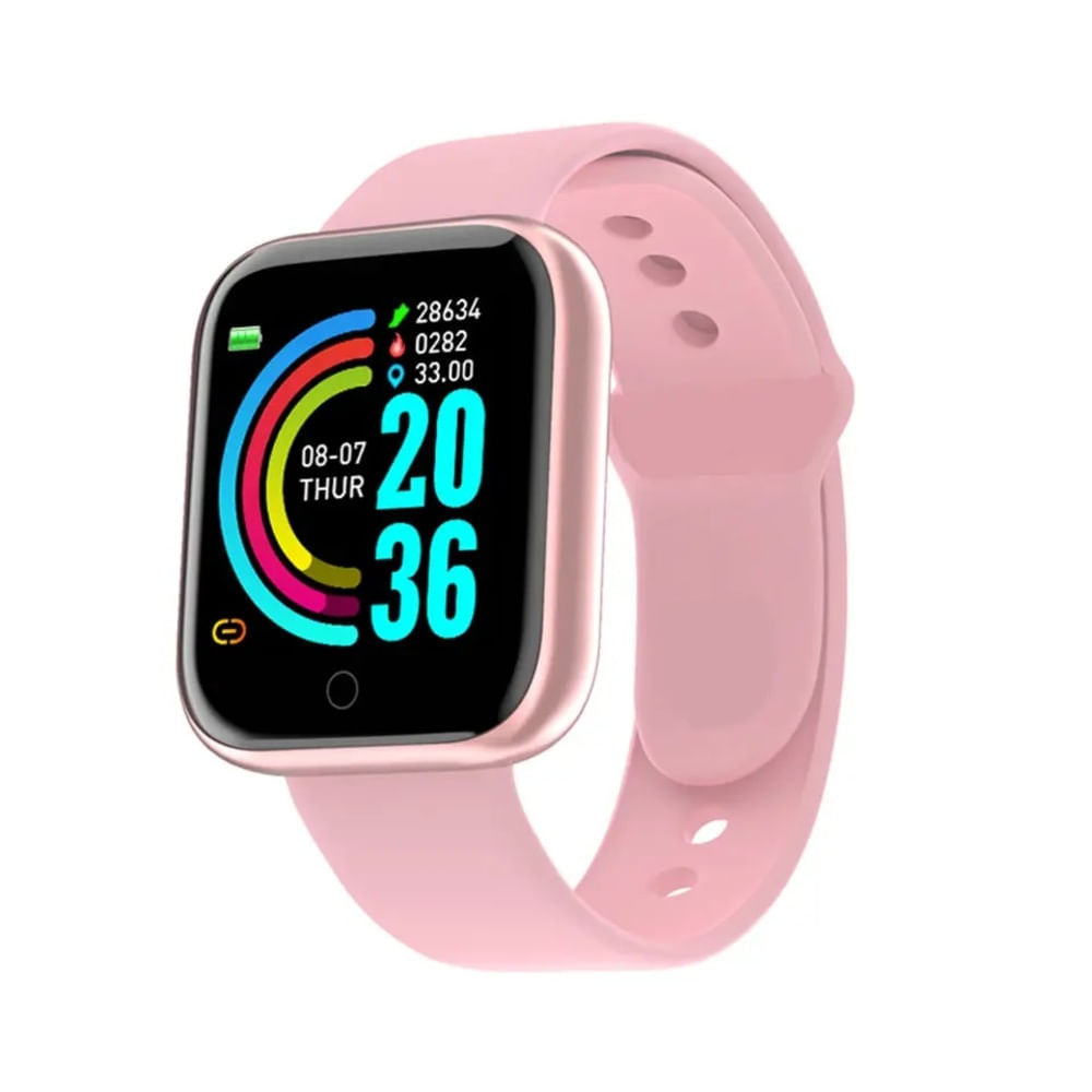 Smartwatch Bluetooth D20 Rosado