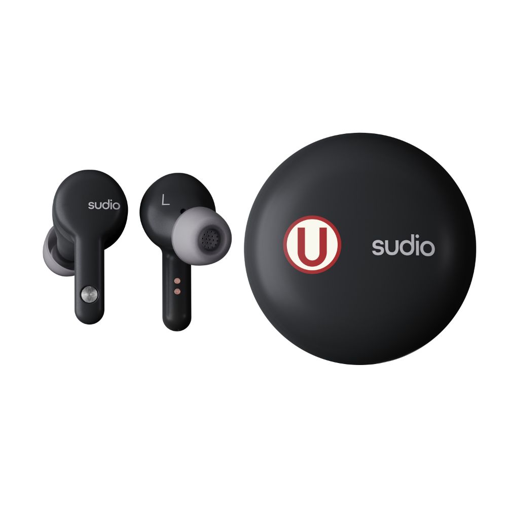 Audífono Sudio A2 Universitario de Deportes Earbuds Bluetooth Negro