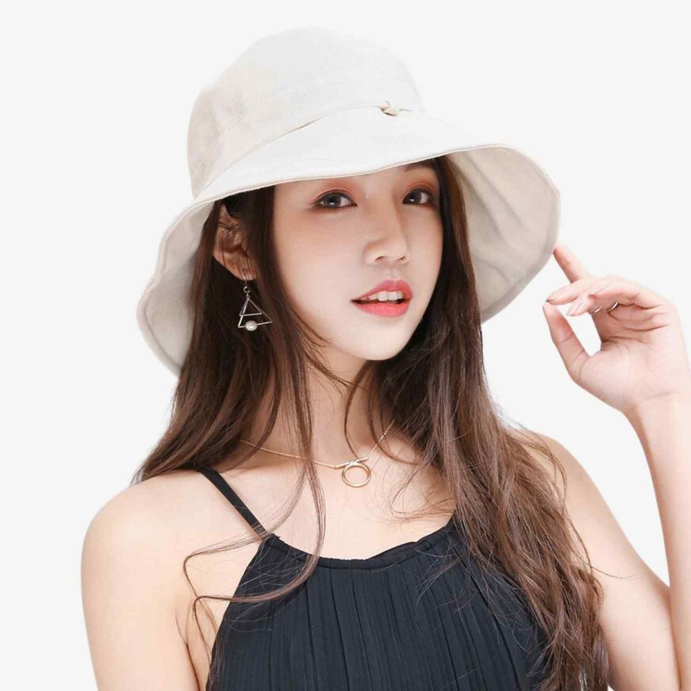 Bucket Hat Fei Fei Calie Blanco