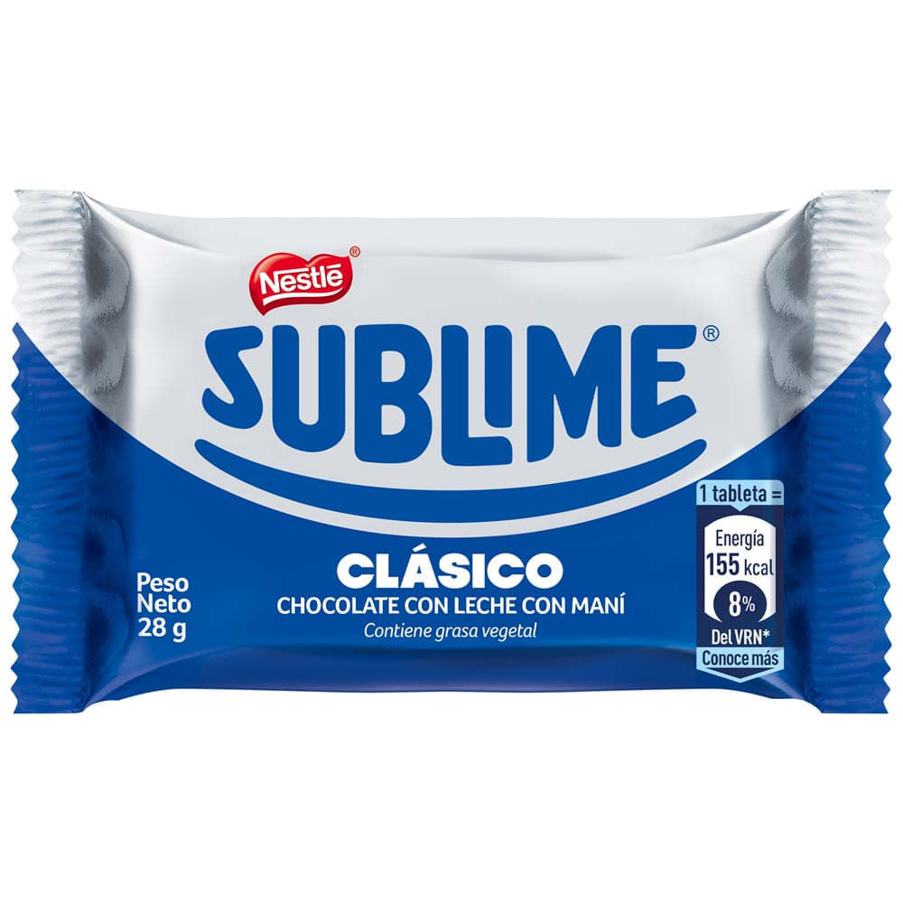 Chocolate NESTLÉ Sublime Clásico Paquete 26g