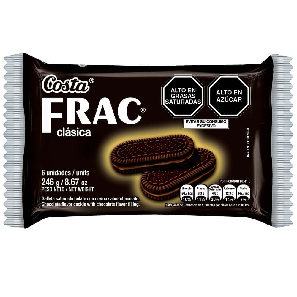 Galletas COSTA Frac Clásica Paquete 6un