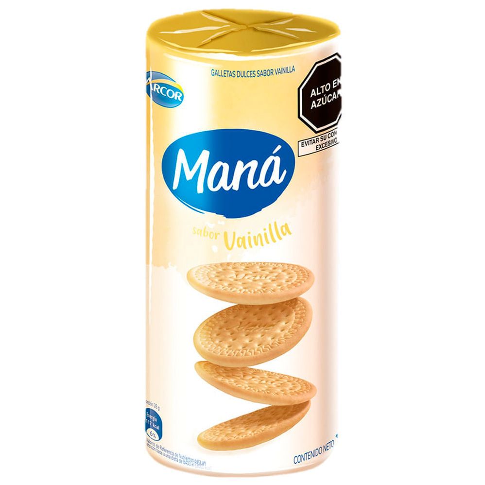 Galletas ARCOR Maná Sabor a Vainilla Paquete 136g - Oechsle
