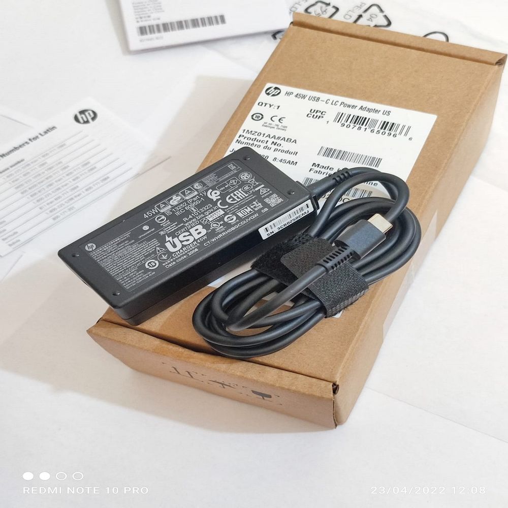 Cargador Original HP Tipo USB-C 45W