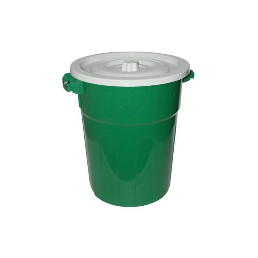 Tacho De Basura Con Tapa De 100 Litros Verde