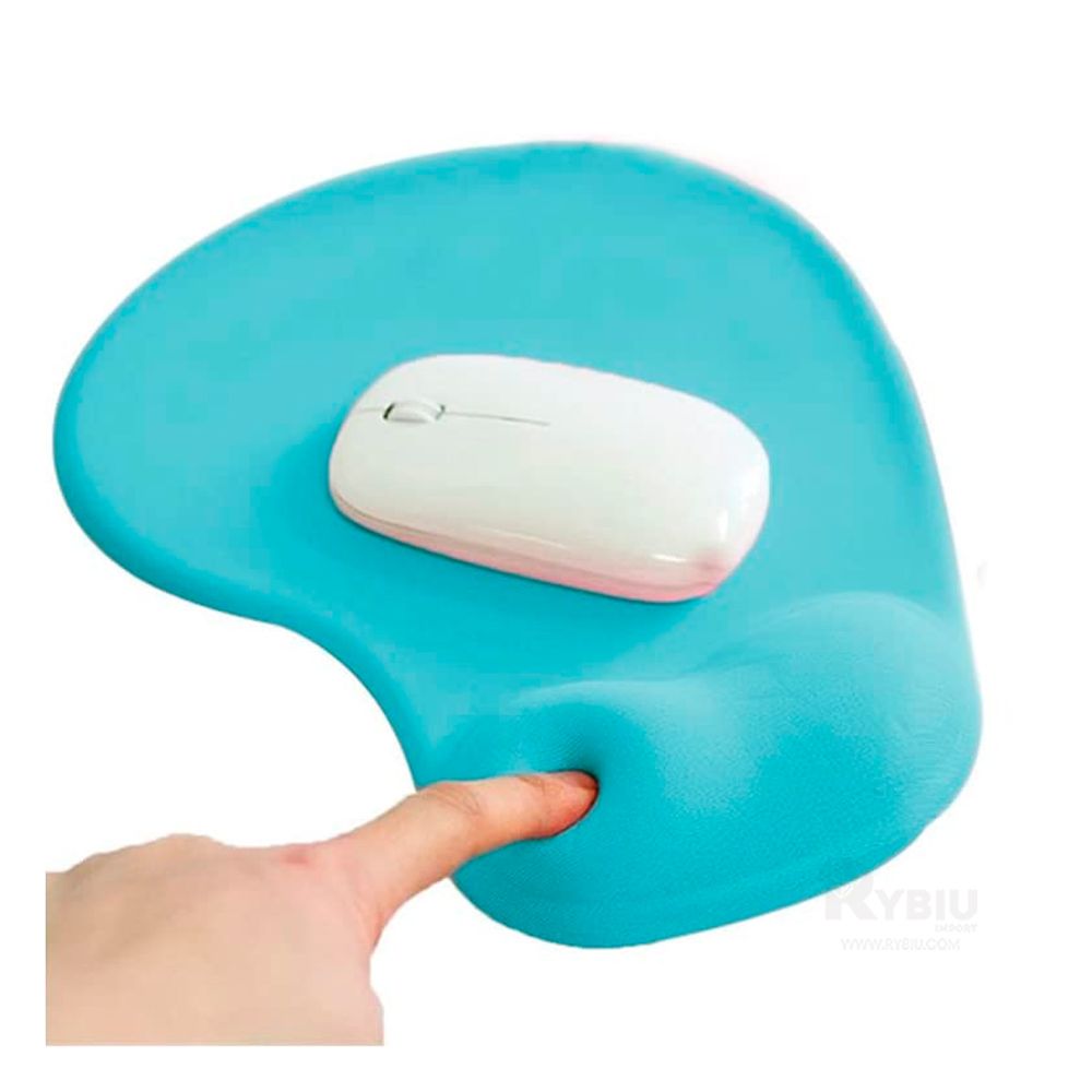 Mouse Pad Ergonomico Color Celeste para Escritorio I Oechsle - Oechsle