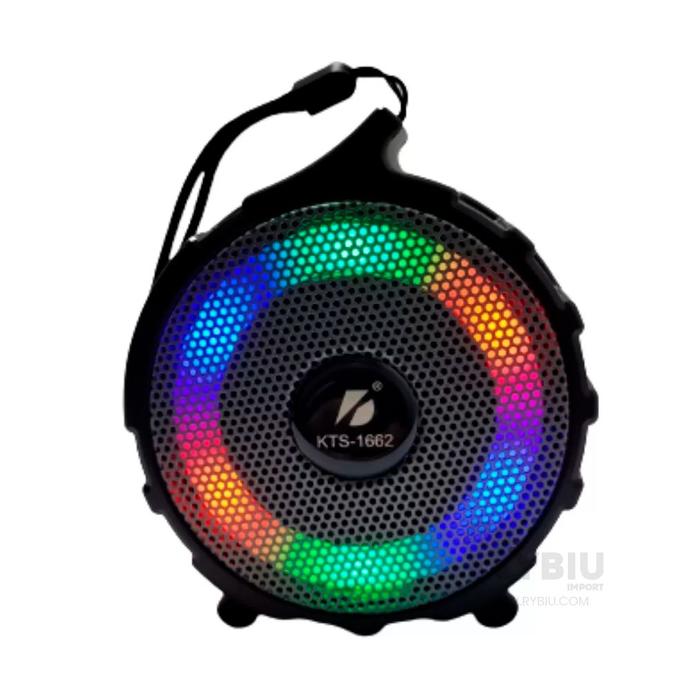 Bocina Bluetooth Grande Altavoces Recargable Con Luces Multicolor