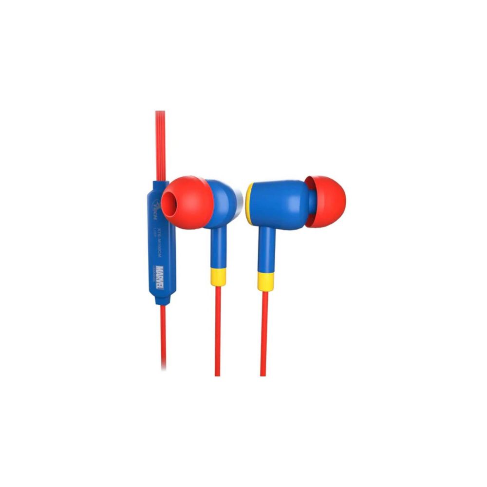 Audífonos cableados xtech con micrófono capitana marvel