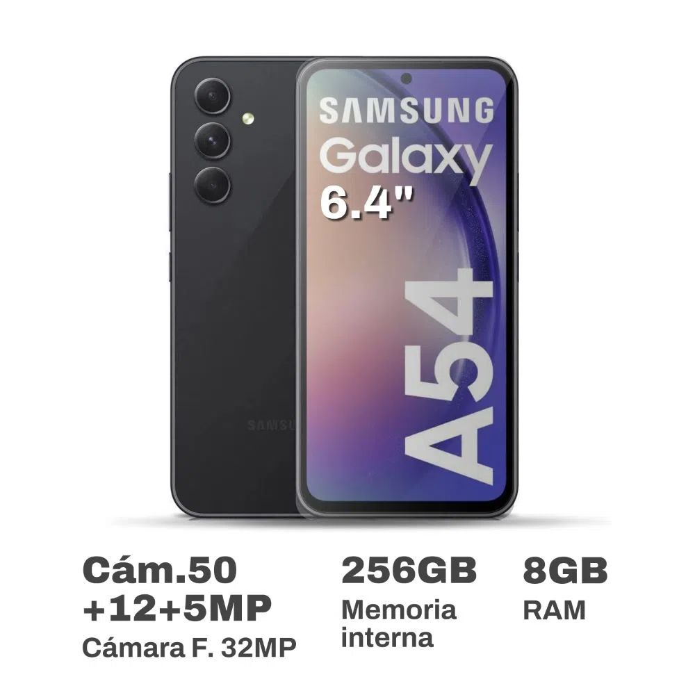 Celular Samsung Galaxy A54 6.4"" 8GB RAM 256GB Grafito