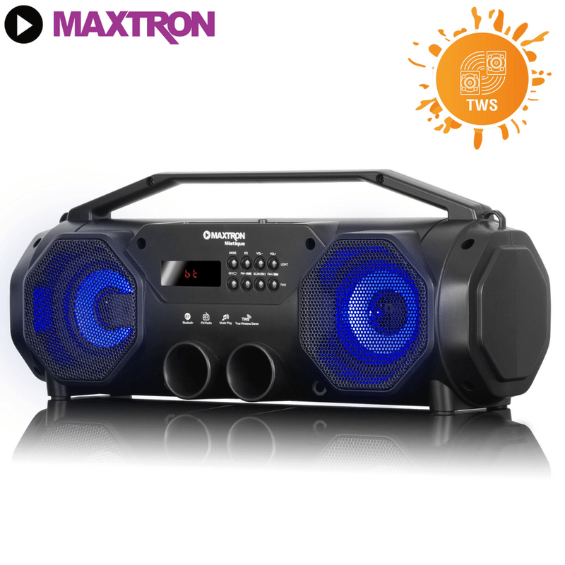 Micrófono Maxtron MX 7268 Dual Inalámbrico color negro - Promart