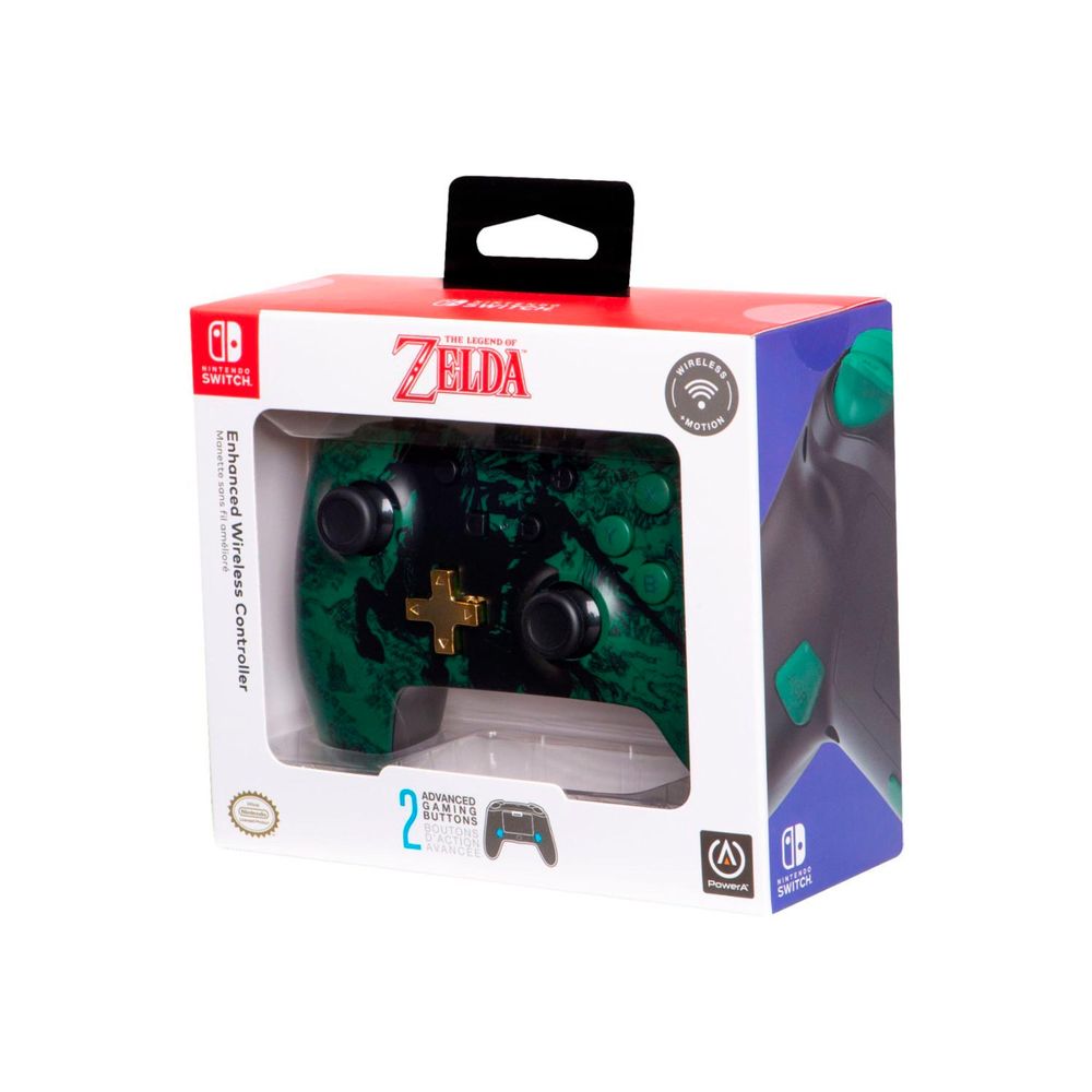 Powera Enhanced Wireless Controller Zelda Link Silhouette Nintendo Switch