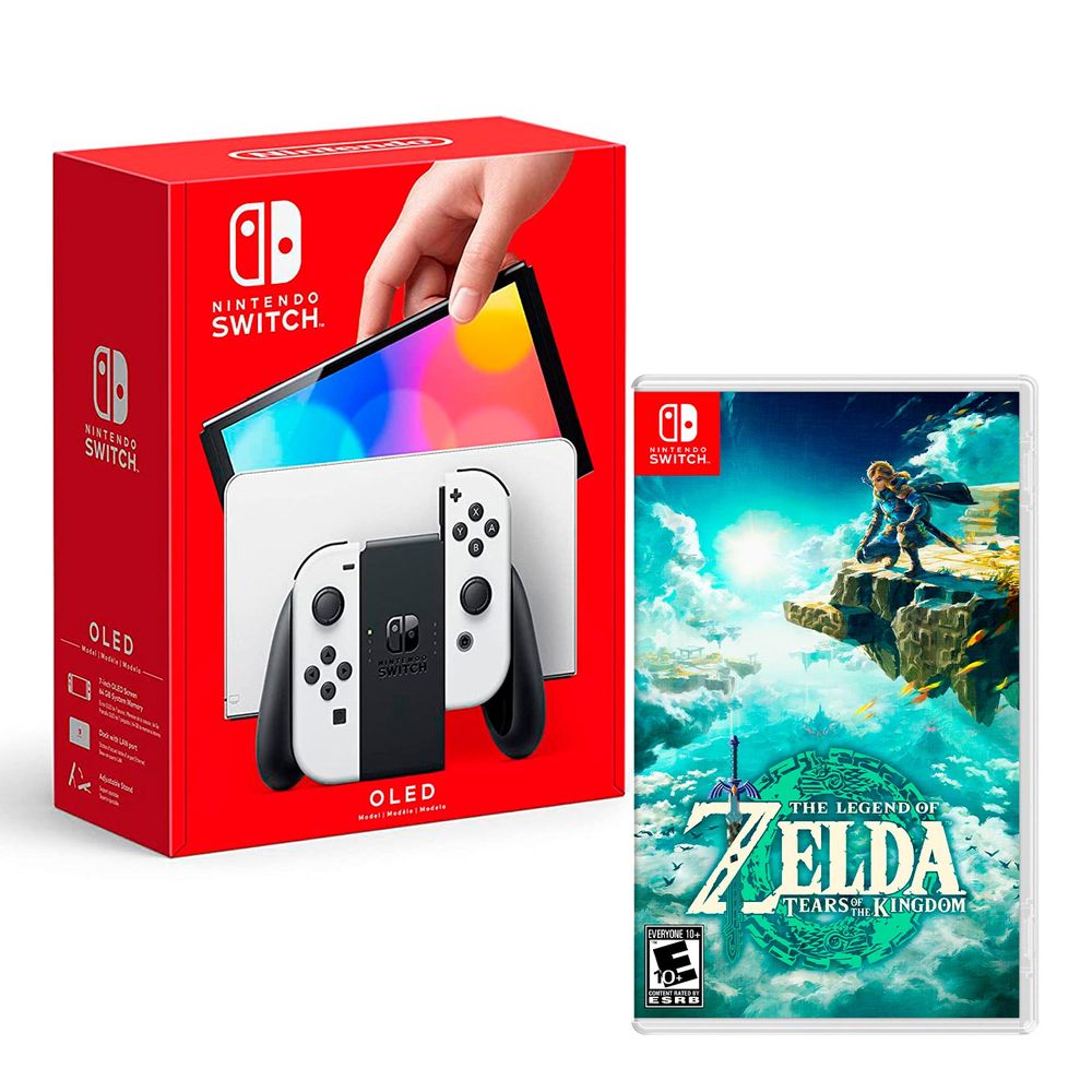 Nintendo Switch Oled Blanco + The Legend Of Zelda Tears Of The Kingdom