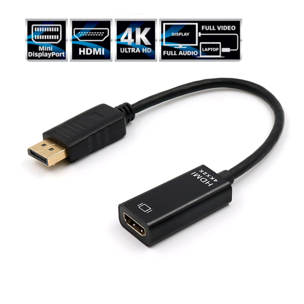 Adaptador Convertidor DisplayPort a HDMI GLINK 4k ultra HD Dp A HDMI  GENERICO