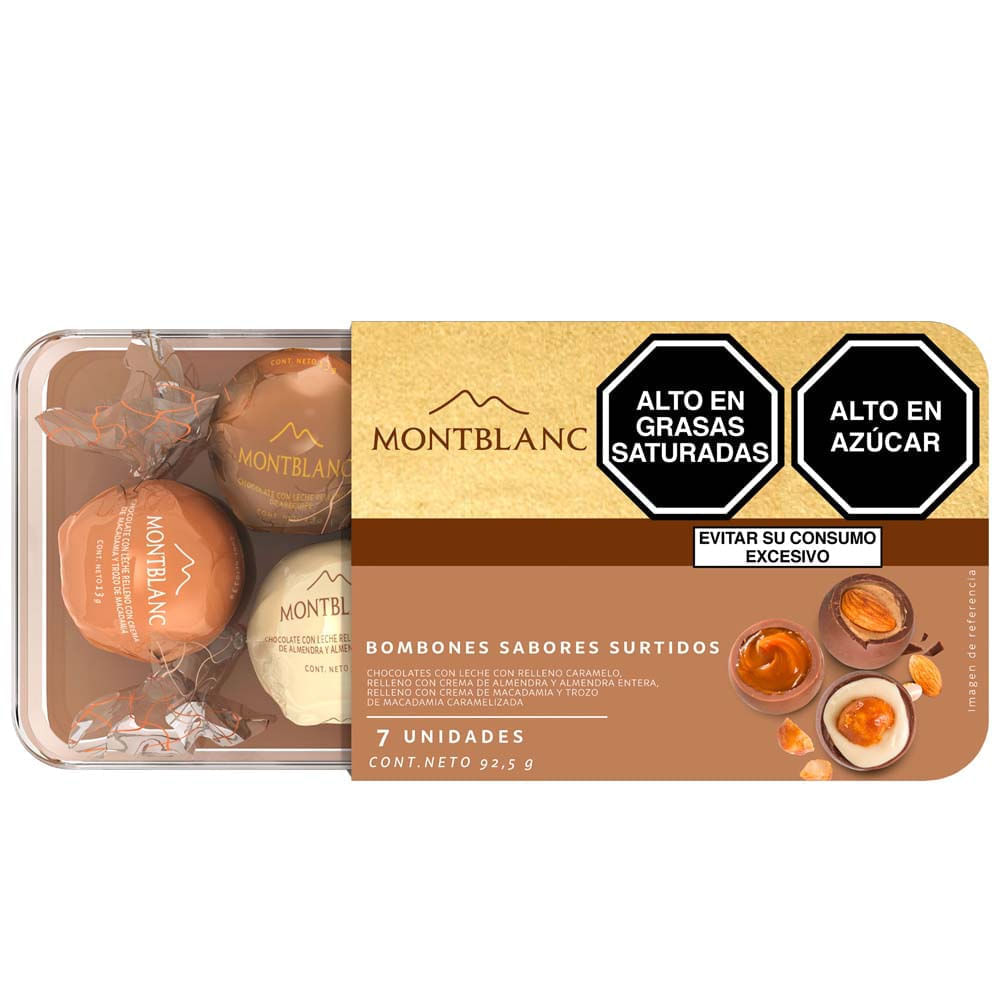 Bombones de Chocolate MONTBLANC Surtidos Caja 94.5g