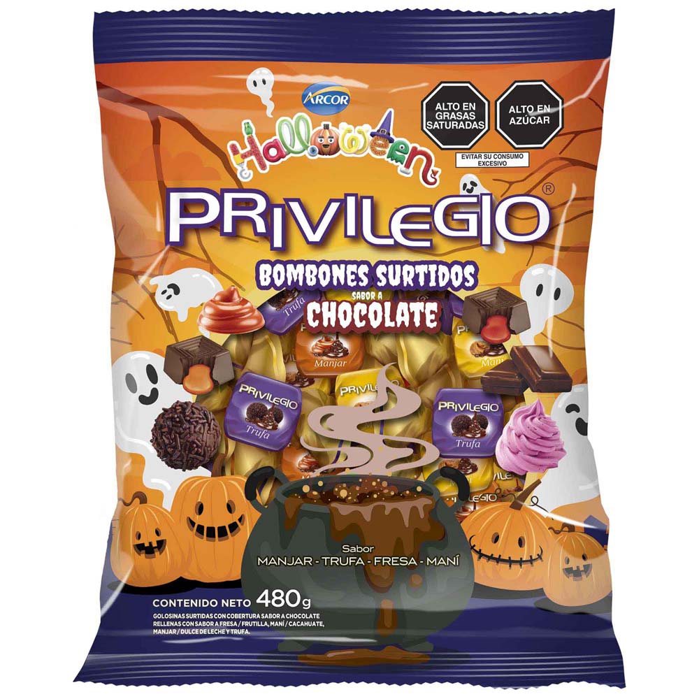 Bombones Surtidos PRIVILEGIO Halloween Bolsa 480g