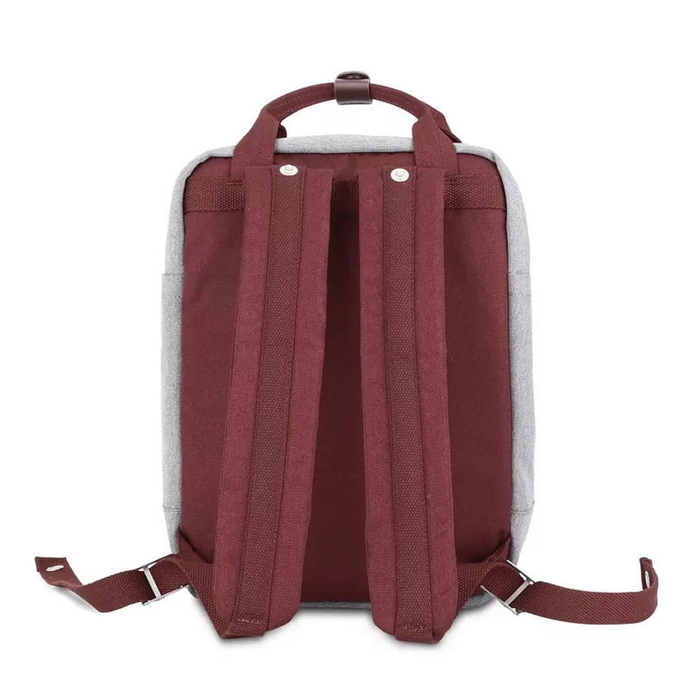 Mochila escolar o de viaje porta Laptop Himawari H201-8 Gris y Rojo I  Oechsle - Oechsle