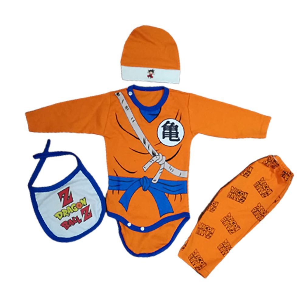 Ajuar Ropa de Bebe Reci n Nacido Drag n Ball de 0 a 4 Meses Naranja I Oechsle