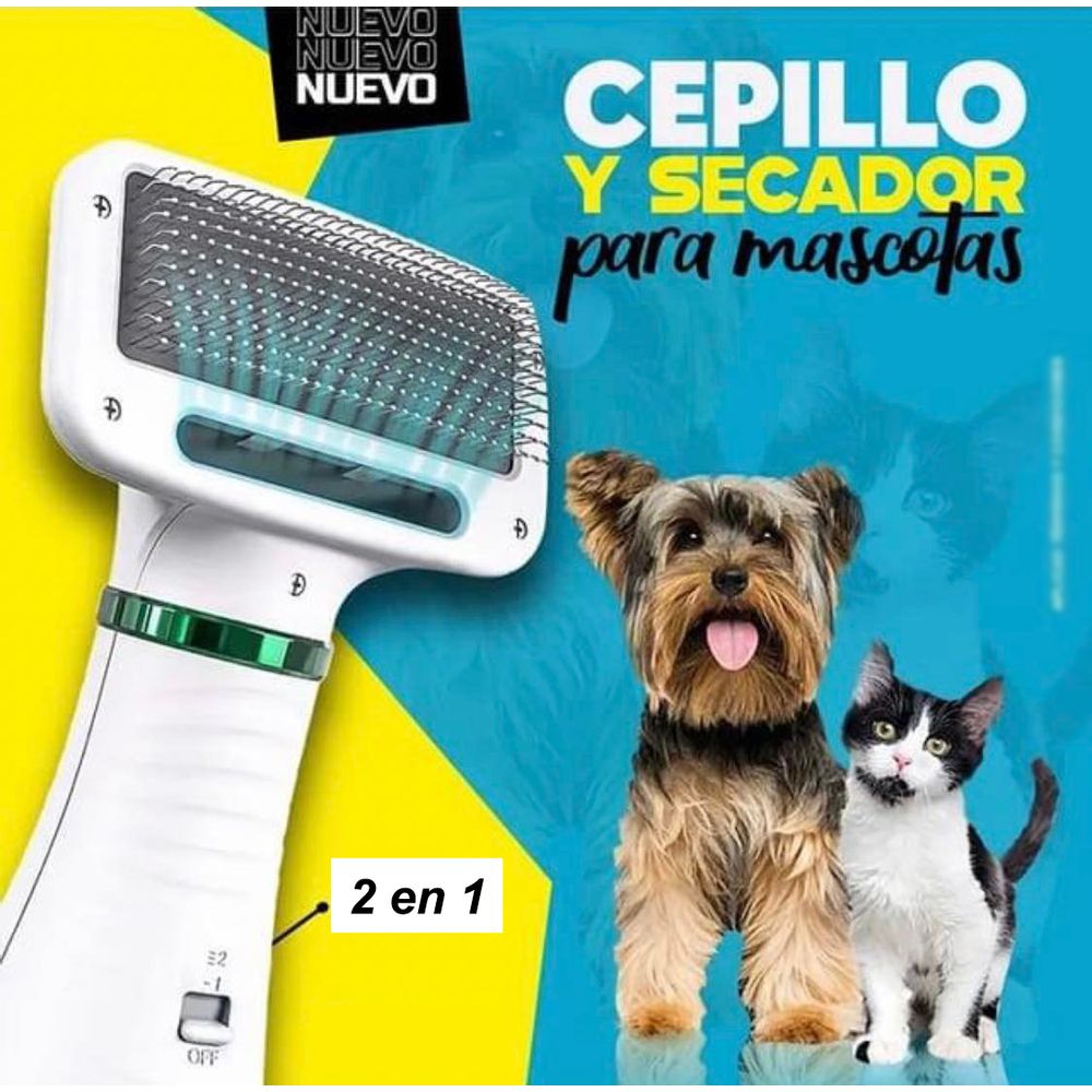 Cepillo Secador 2 en 1 Mascota Peine Perro Gato I Oechsle - Oechsle