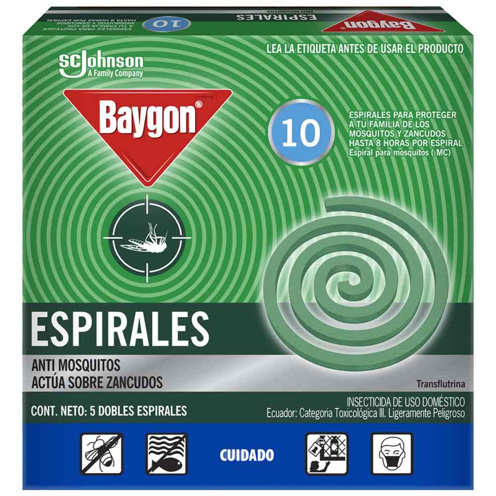 Insecticida BAYGON Espiral Caja 10un