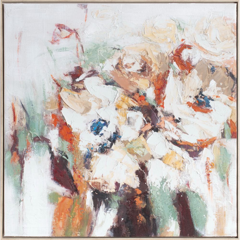 Cuadro Canvas Abstracto Flores 70 cm x 70 cm