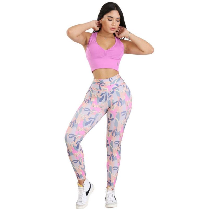 Leggins para Mujer MW Fitness Girl 10001/15 Print Multicolor S/M 
