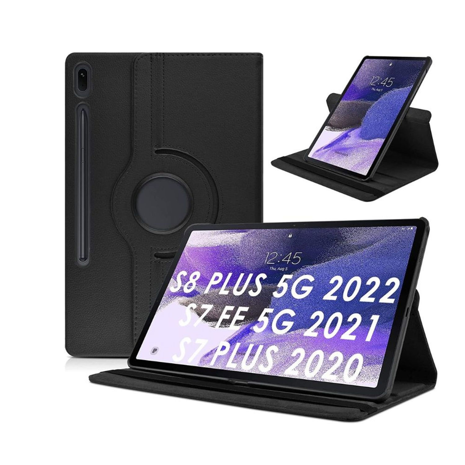 Funda Case Tablet Samsung S7 / S7 PLUS 12.4" Giratorio con Soporte I Oechsle