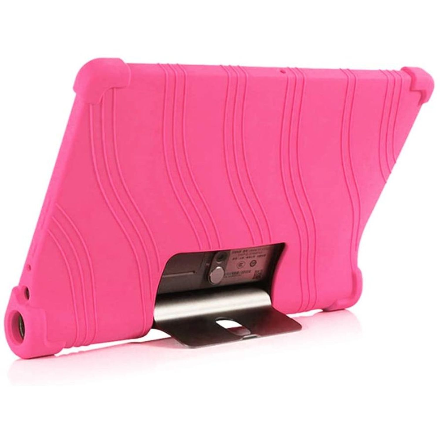 Funda Case Silicona para Tablet Lenovo Yoga Smart Tab 10.1 con Soporte Fucsia I Oechsle Oechsle