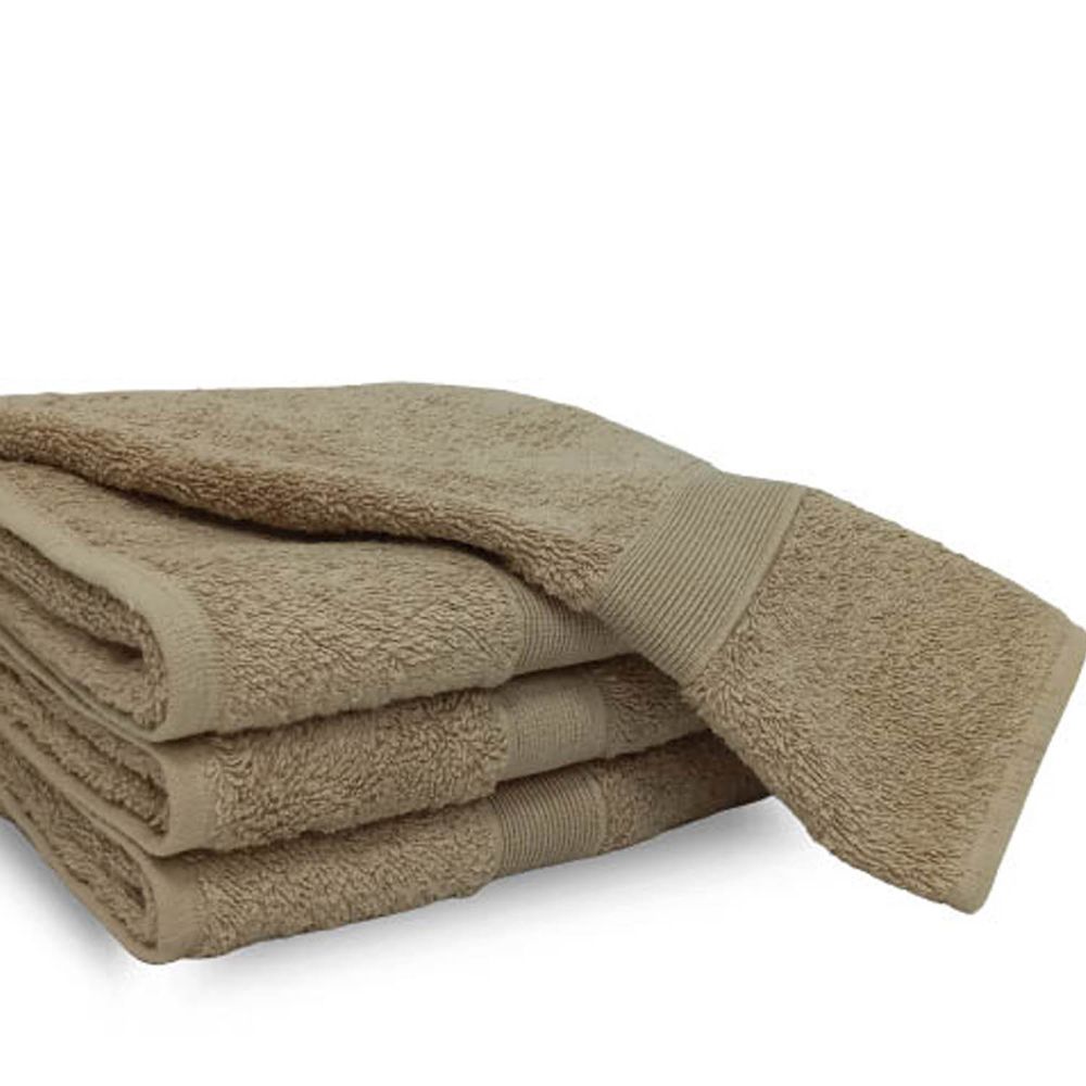 TOALLA DE MANO BEIGE 550GR OSCURO FREE HOME BASICO 40 X 65 CM