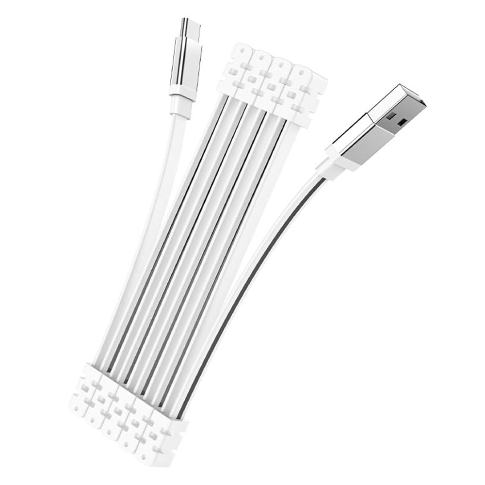 Cable Tipo C 1m Hoco U103 Blanco De Alta Calidad y Durabilidad