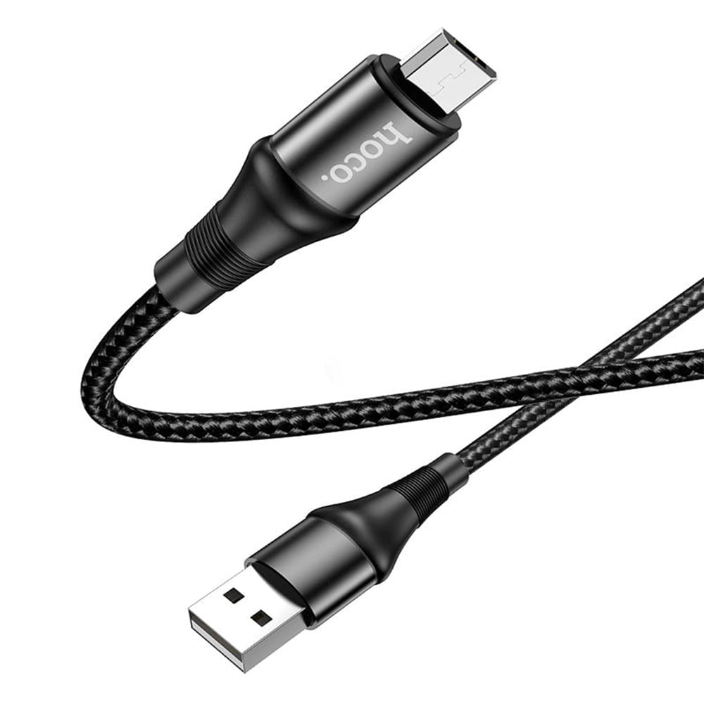 Cable USB a Micro USB V8 1m Hoco X50 Negro De Calidad y Durabilidad