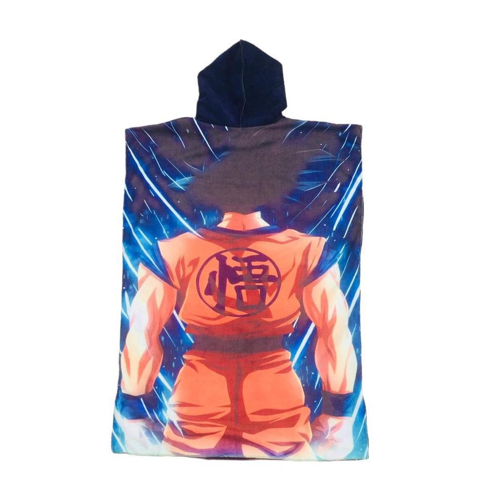 Toalla Cordano Poncho Adulto Goku a Talla L Unisex