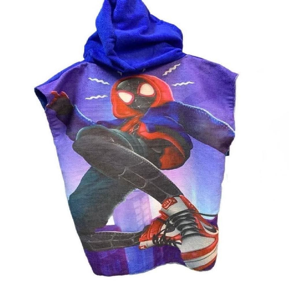 Toalla Cordano Poncho Niños 9 a 12 años Spider Talla S Unisex