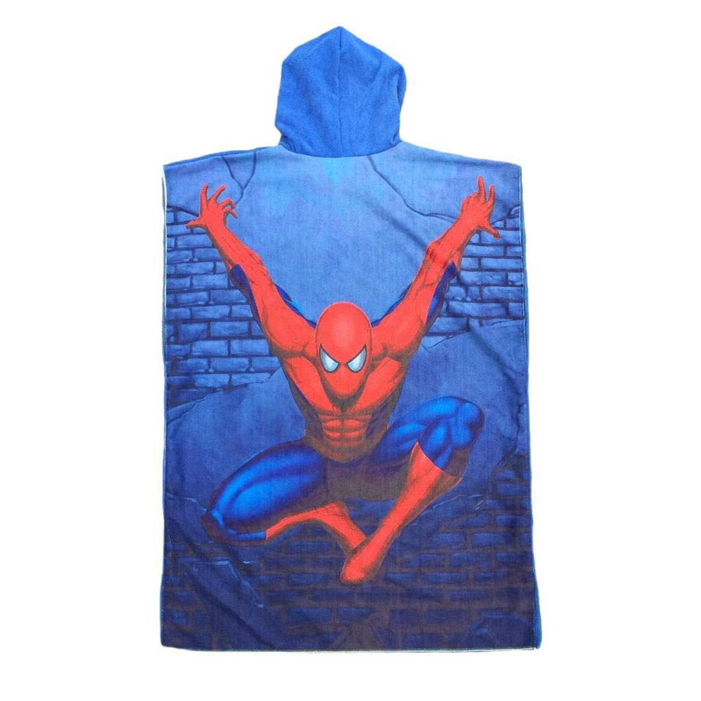 Toalla Cordano Poncho Niño 9 a 12 años Hombre Araña Talla S Unisex