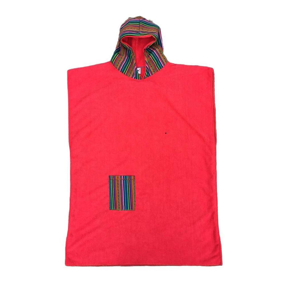 Toalla Cordano Poncho Adulto Rojo Incaico Talla L Unisex