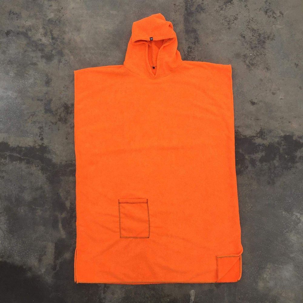 Toalla Cordano Poncho Adulto Anaranjado Talla L Unisex