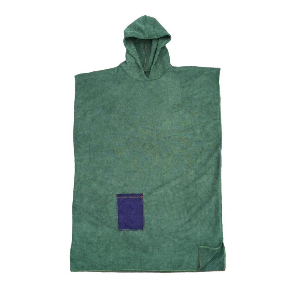 Toalla Cordano Poncho Adulto Verde Botella Talla L Unisex