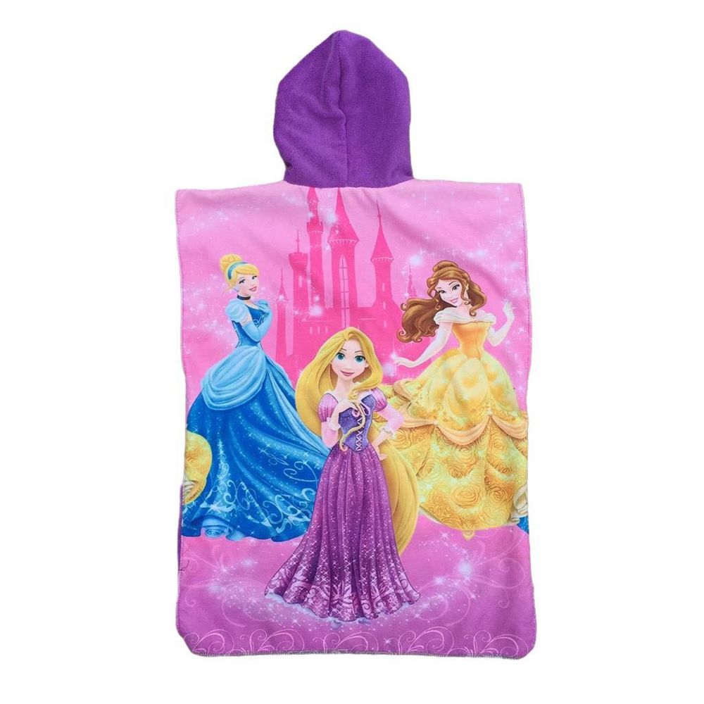 Toalla Cordano Poncho Niños 5 a 7 años Princesas Unisex