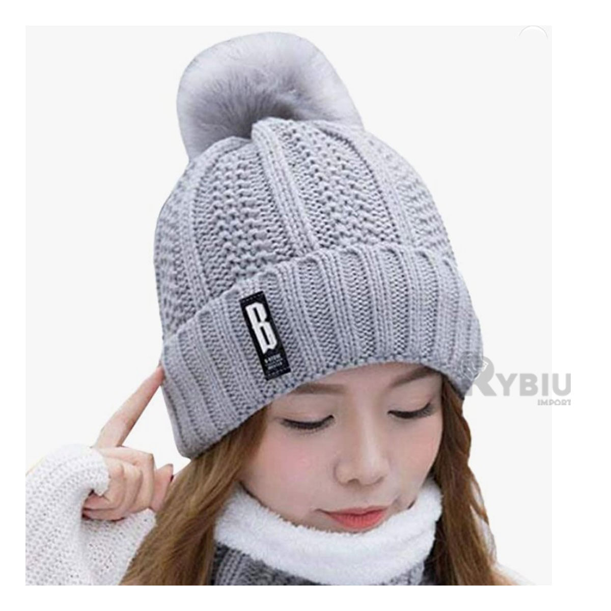 Chullo de Invierno Material Felpa Polar para Dama
