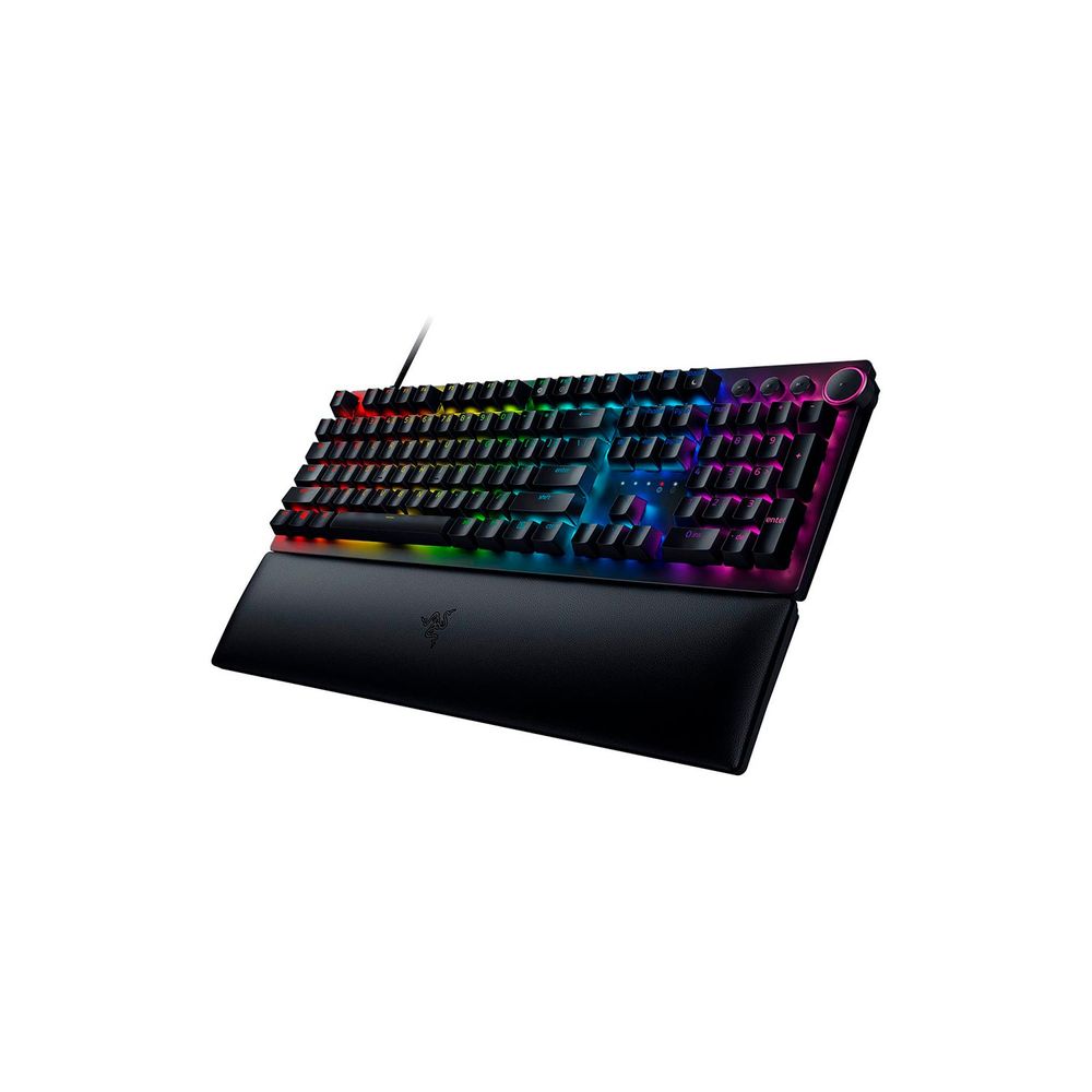 Teclado gamer Razer Huntsman V2 Tenkeyless QWERTY Linear Optical Red  español España color negro con luz