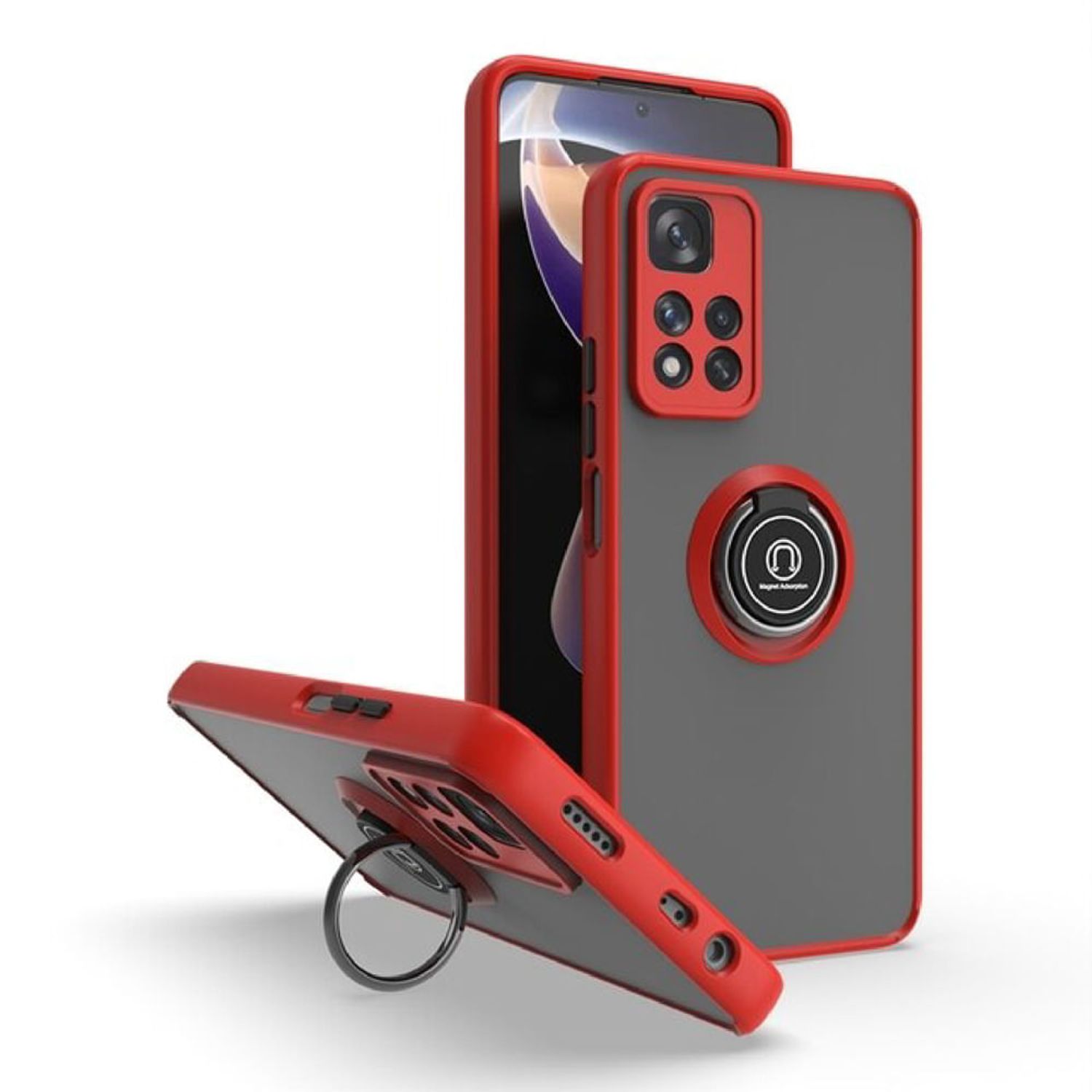 Funda Case Mate Protector Anillo Compatible Xiaomi Redmi 10 Negro GENERICO