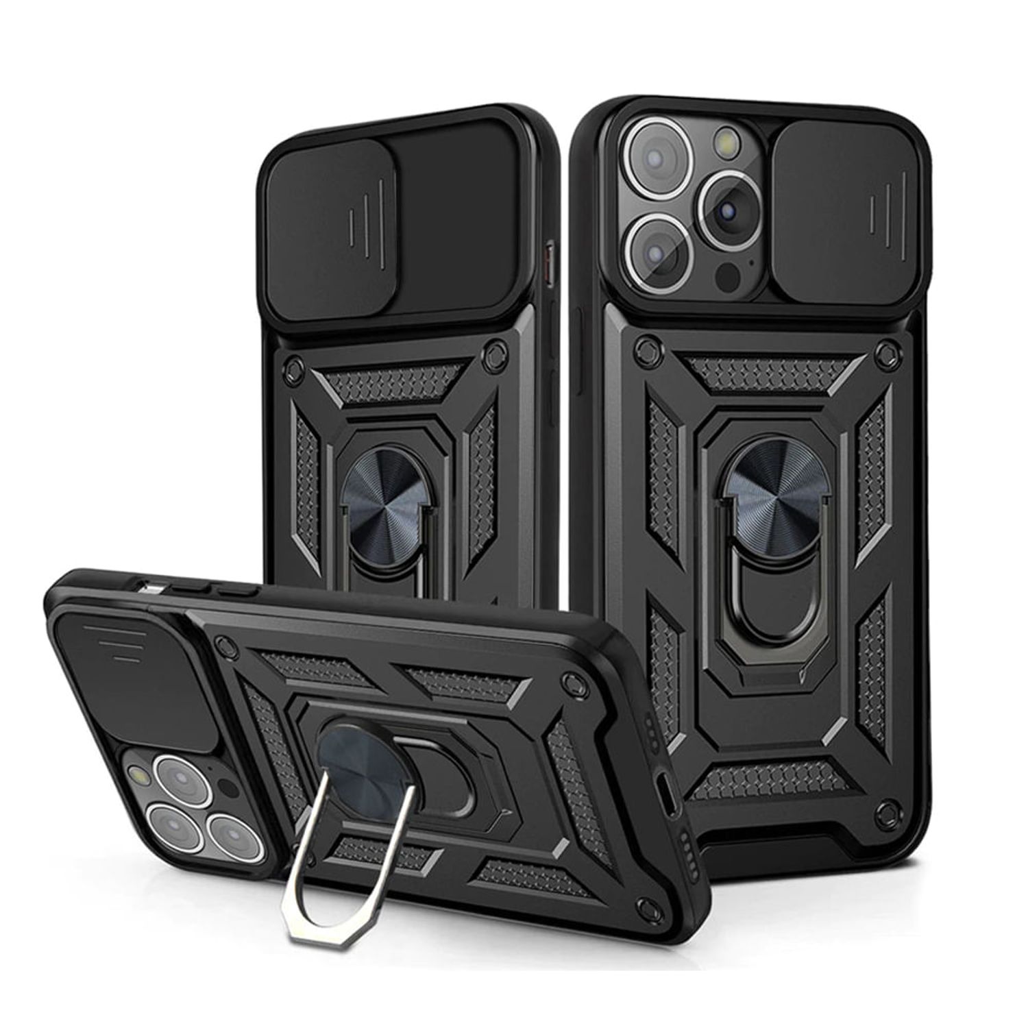 Funda para Xiaomi Redmi 9AT con protector de camara Negro Resistente ante  Caídas y Golpes I Oechsle - Oechsle