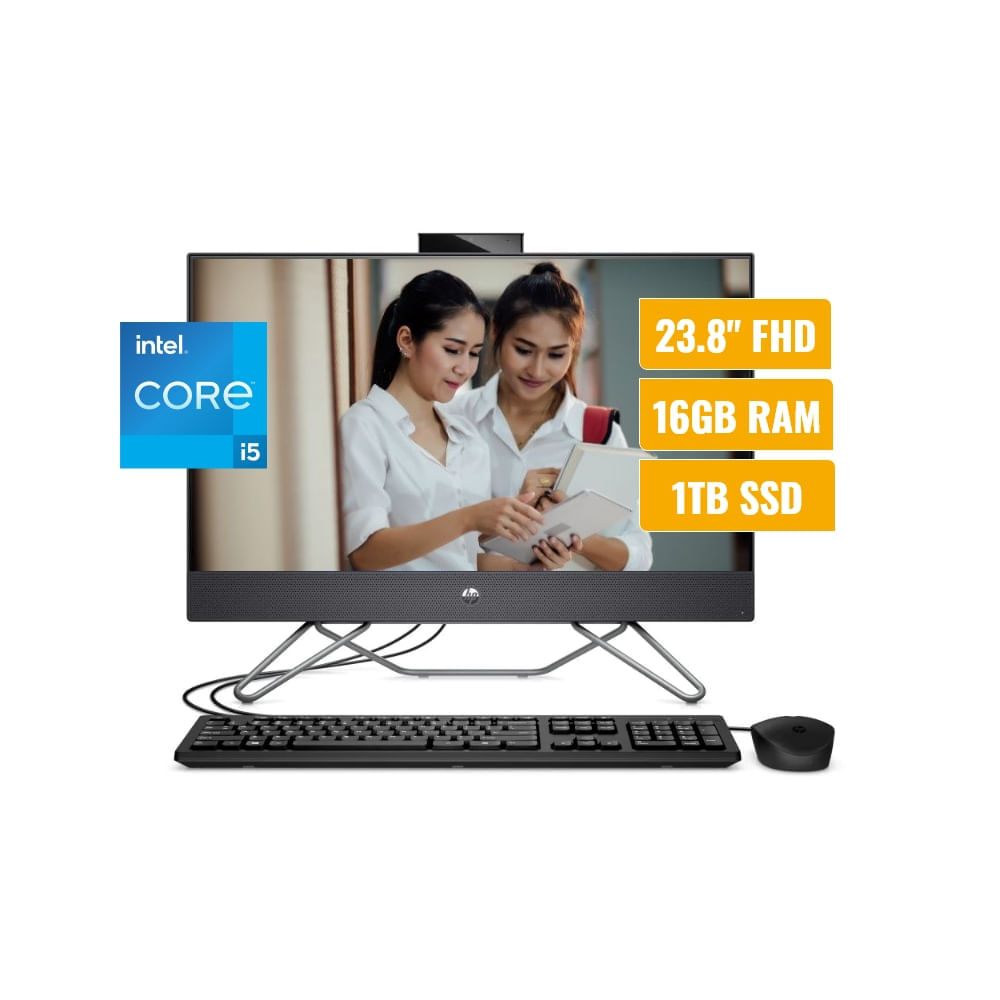 All In One HP 240 G9 Intel Core i5-1235U 16GB RAM 1TB SSD 23.8"" Full HD FreeDos