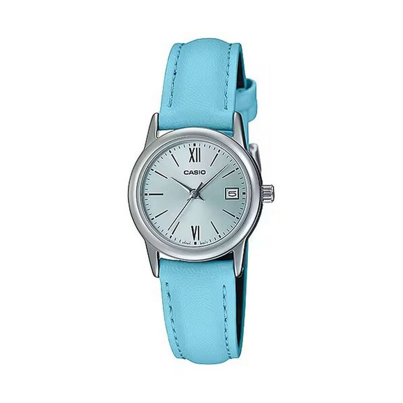 Reloj Casio Mujer Plateado Fondo Azul LTP-V005D-2B2 I Oechsle - Oechsle