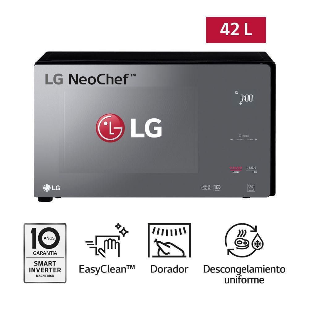 Horno Microondas LG MH8296DIR 42L EasyClean Negro