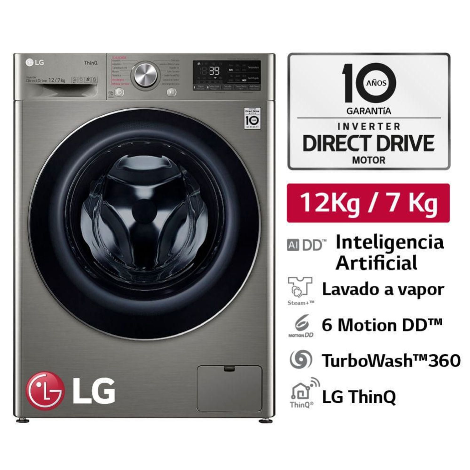 Lavadora secadora LG, todas las especificaciones que la diferencias de  otras marcas